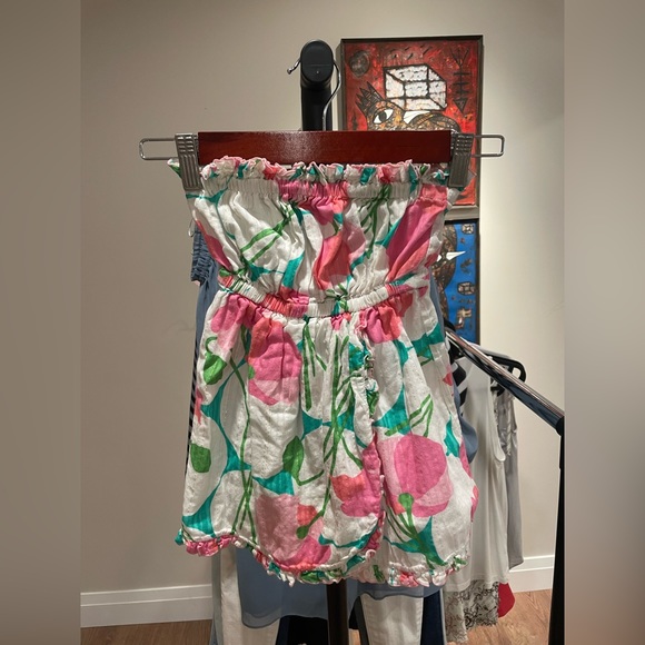 Lilly Pulitzer Summer Off-Shoulders Top Size XS - Picture 2 of 2